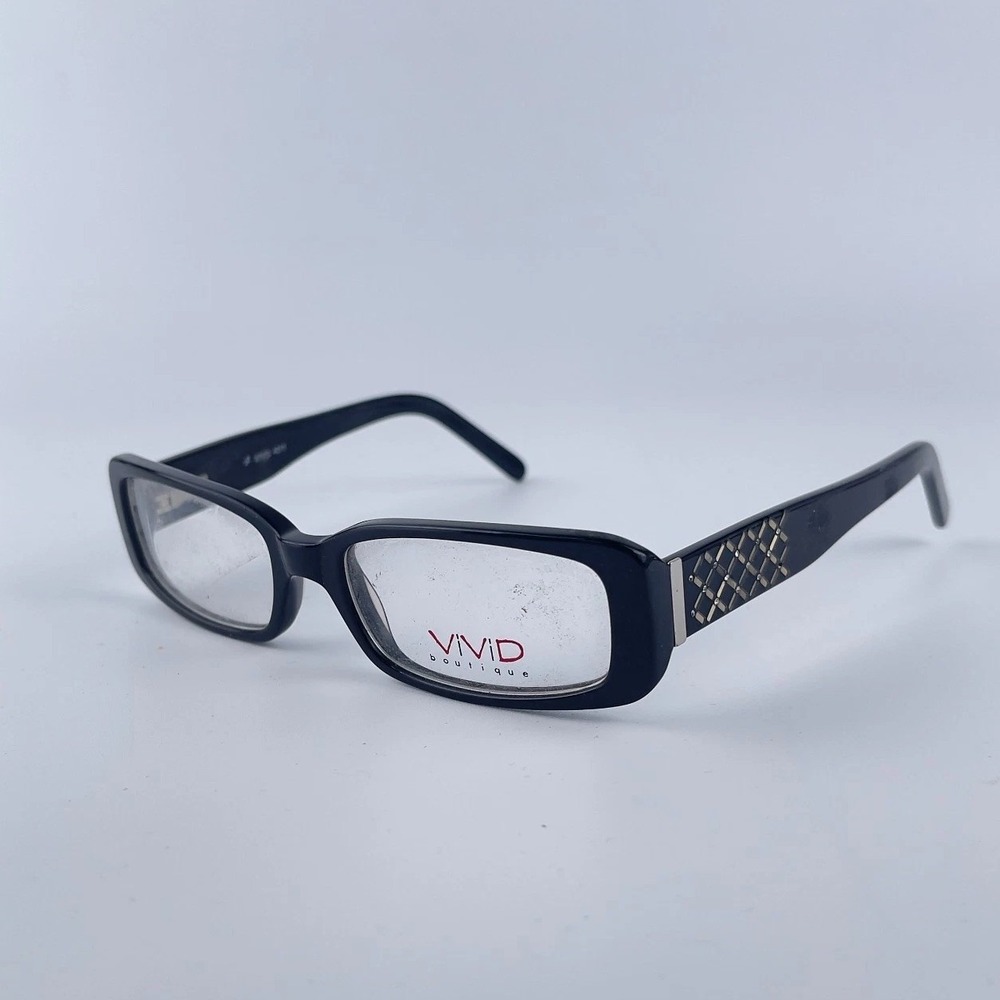 VIVID 4011 Unisex Adults Eyeglasses Frame‎ Black Plastic Full Rim 49-16-135 mm